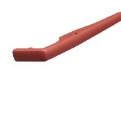 1 Paire de Branches Flex Métal Rouge intense mat